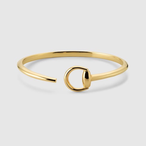 Gucci Horsebit 18k bangle bracelet - 18k yellow gold