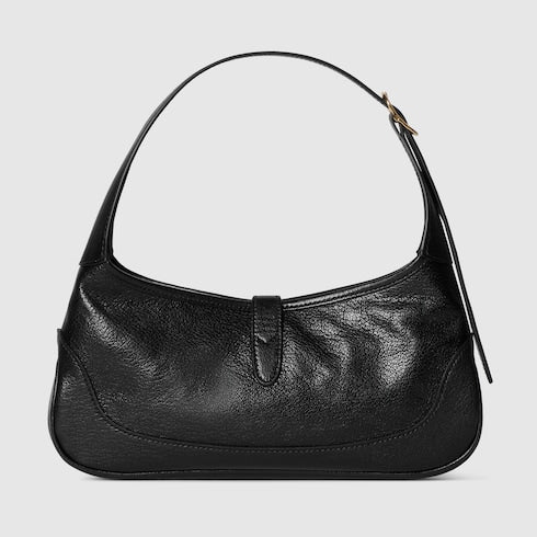 Jackie Slim medium shoulder bag - black leather