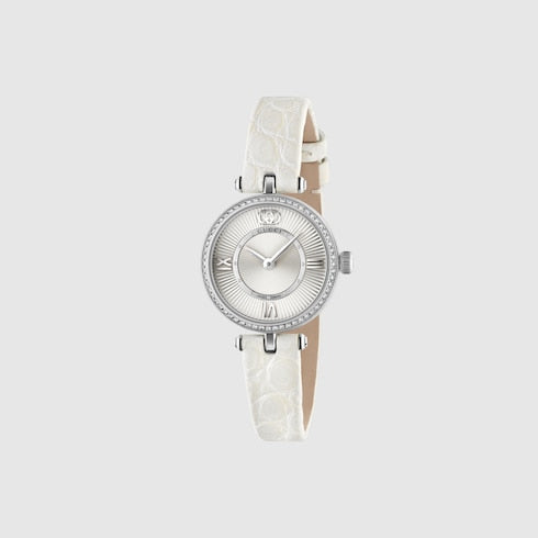 Model 2000 watch, 24mm - white alligator