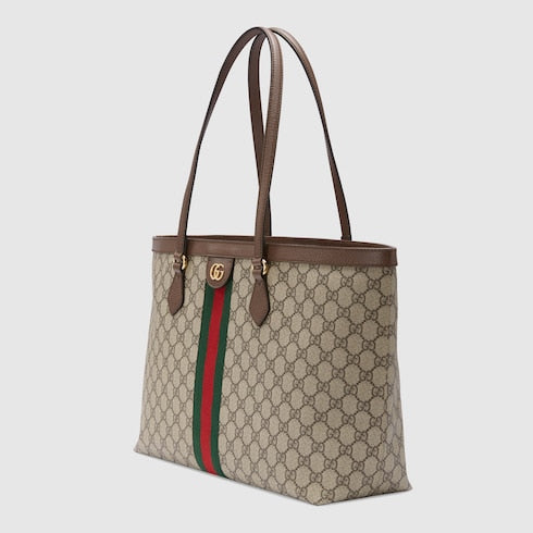 Ophidia GG Medium Tote - Beige & Ebony
