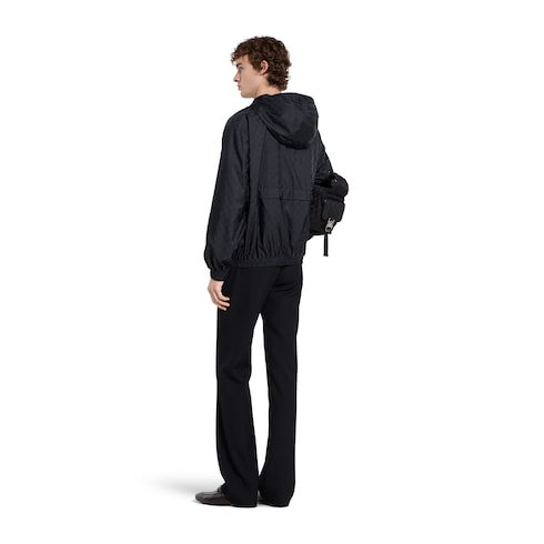 GG nylon zip jacket - dark blue