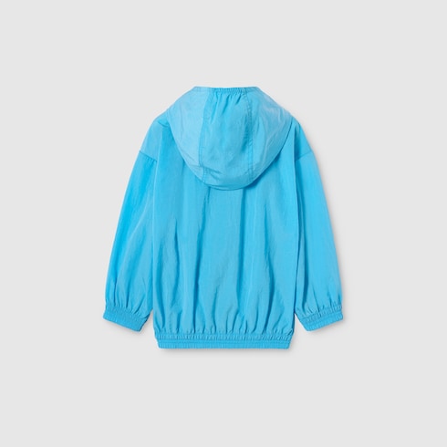 Baby nylon froissé jacket - light blue