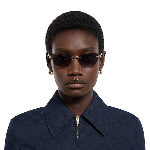 Cat-eye sunglasses - gold