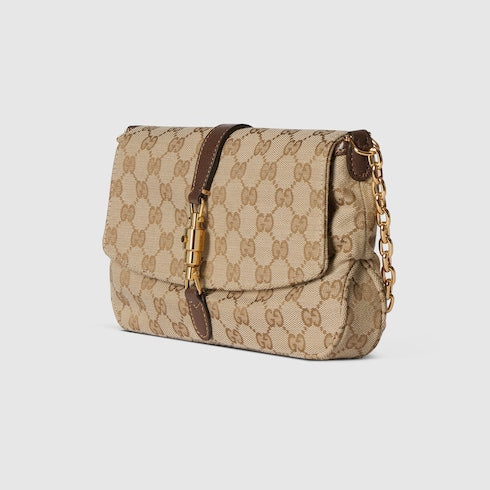 Gucci Aperitivo medium shoulder bag - sand and brown GG canvas