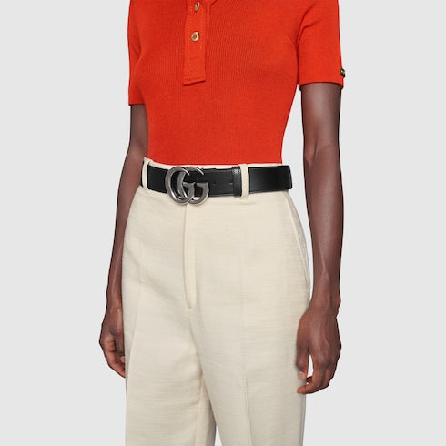 GG Marmont belt - black leather
