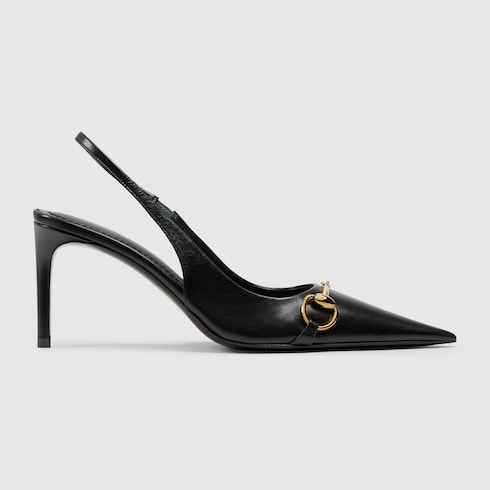 Women's Donna slingback pump - black leather