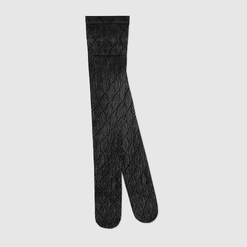 Black Interlocking G Tights - Black