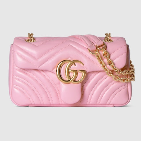 GG Marmont small shoulder bag - light pink leather