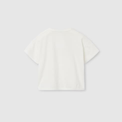 Baby printed cotton T-shirt - white