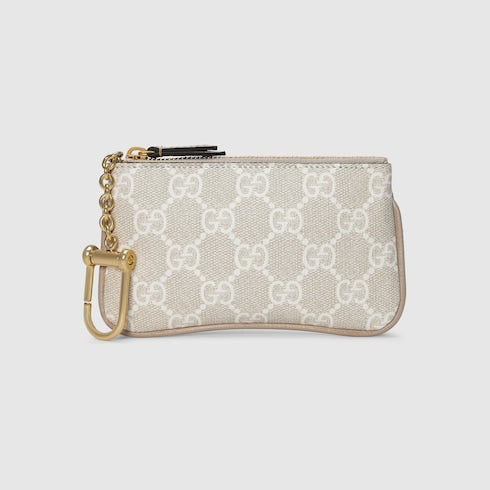 Ophidia key case - beige and white Supreme