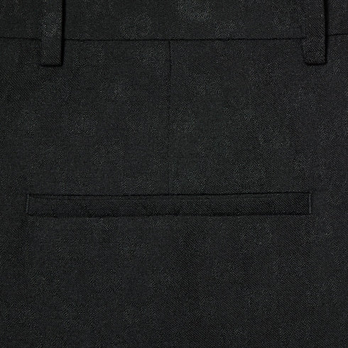 GG wool pants - black