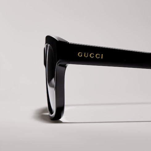 Rectangular-frame sunglasses - black