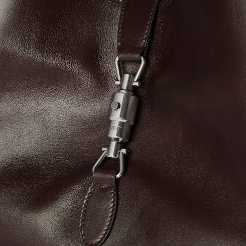 Mercato medium tote bag - dark brown leather