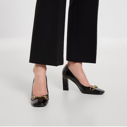Women's Signora pump - black leather