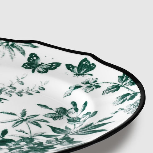 Green Herbarium Oval Tray - Green