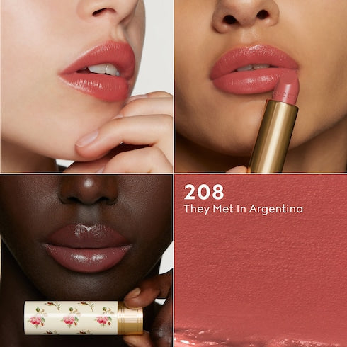 134 'Clara Chestnut', Rouge à Lèvres Voile Lipstick - Argentina, Rouge à Lèvres Voile Lipstick in 208 They Met In Argentina