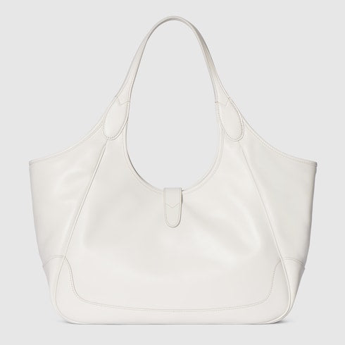 Mercato medium tote bag - white leather
