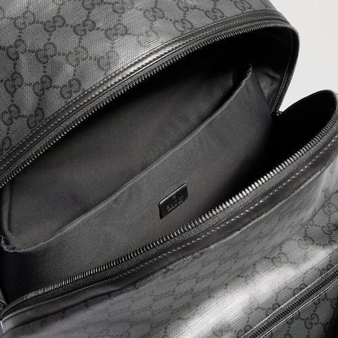 Gucci Essence Classic medium backpack - black GG canvas