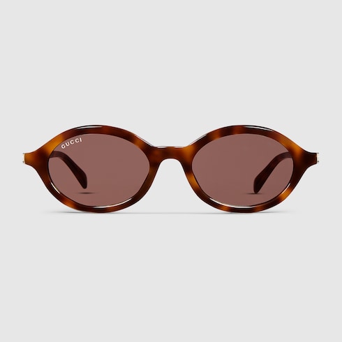 Round frame sunglasses - brown tortoiseshell
