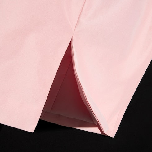 Silk faille skirt - light pink