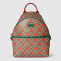 Children's printed GG backpack - beige and brown GG Supreme