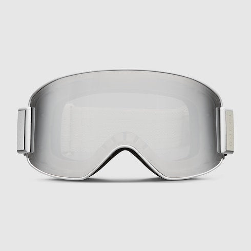 Mask-shaped sunglasses - white