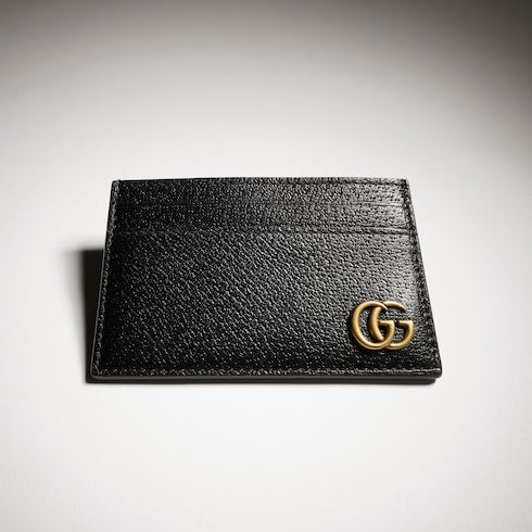 GG Marmont card case - black leather