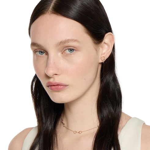 Gucci Horsebit diamond 18k stud earrings - 18k rose gold