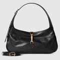 Jackie Slim medium shoulder bag - black leather