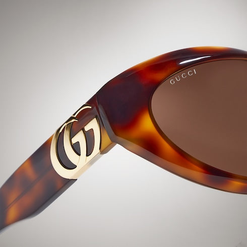 Cat eye frame sunglasses - brown tortoiseshell