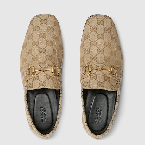 Women's Ragazzo loafer - sand GG canvas