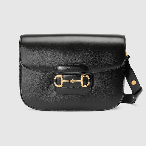 Gucci Horsebit 1955 medium shoulder bag - black leather