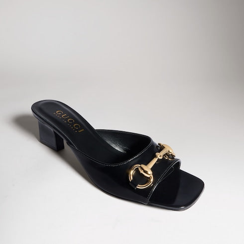Women's Signora slide sandal - black leather