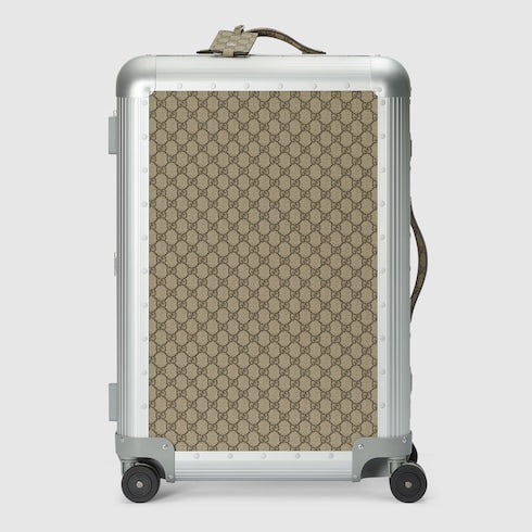 Gucci Porter medium trolley - beige and ebony Supreme