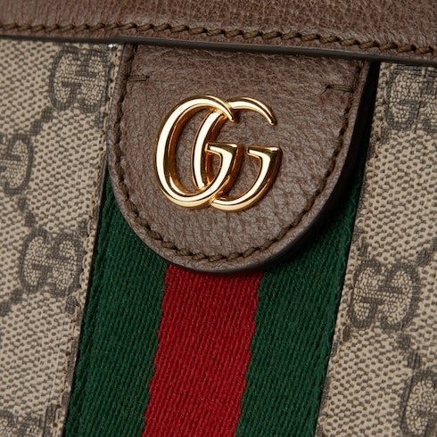 Ophidia GG Medium Tote - Beige & Ebony