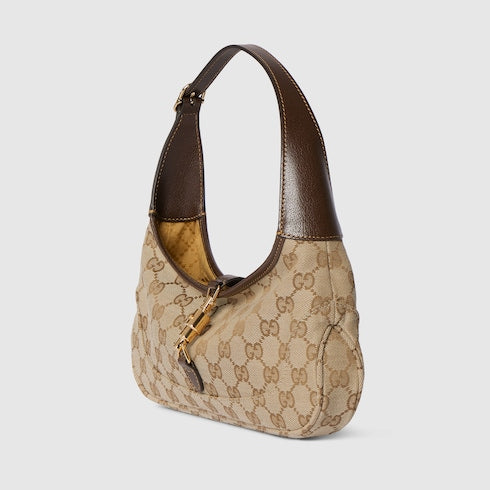 Jackie Slim medium shoulder bag - sand and brown GG canvas