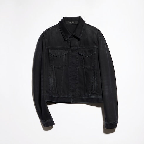 cotton denim jacket - Washed