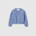 Baby GG cotton cardigan - light blue
