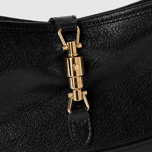 Jackie Slim medium shoulder bag - black leather