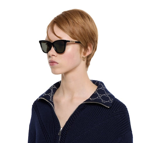 Cat eye sunglasses - black