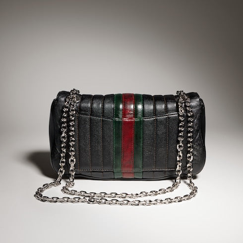 Jetset GG Marmont medium shoulder bag - black leather