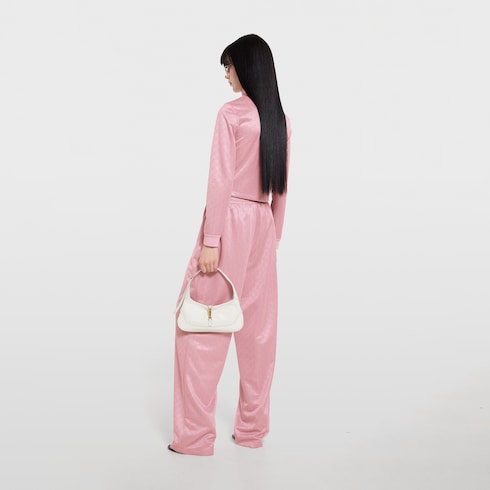 GG jersey jacquard zip jacket - light pink