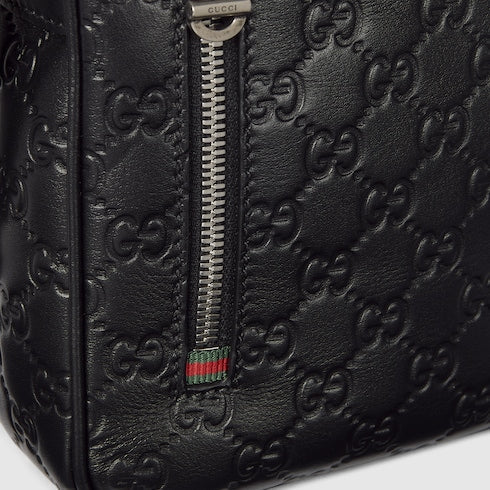 GG Emblem small crossbody bag - black GG leather