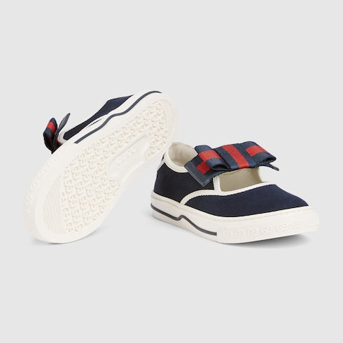 Children's sneakers with Web - dark blue canvas