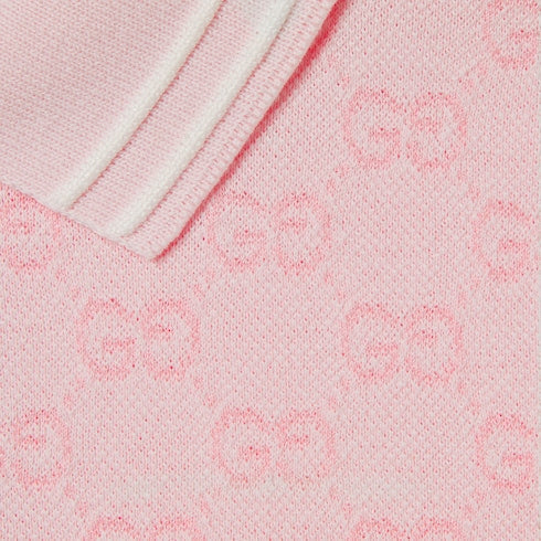 Children's GG cotton polo shirt - light pink