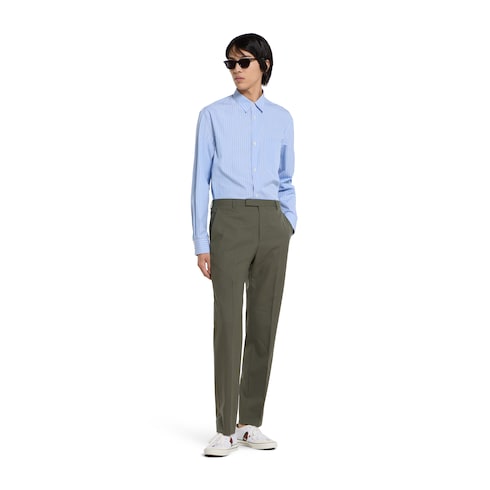 Light wool suit - green
