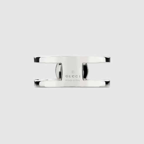 Gucci Interlocking wide ring - 925 sterling silver