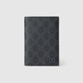 Grey interior GG passport case - black GG Supreme