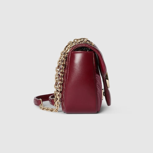 GG Marmont medium shoulder bag - Rosso Ancora red leather
