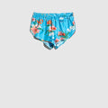 Printed silk twill shorts - multicolor